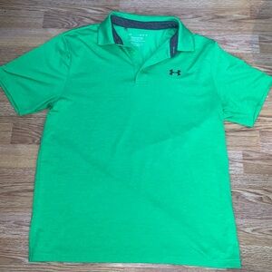 Under Armour Green Playoff Polo Shirt - Size  (L) Large